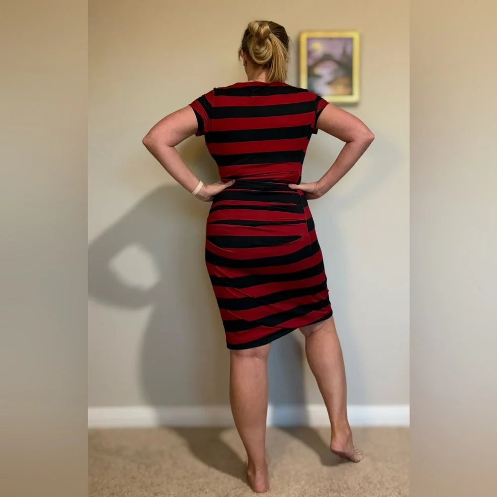 Eloquii Red and Black Dress - Picture 3 of 14